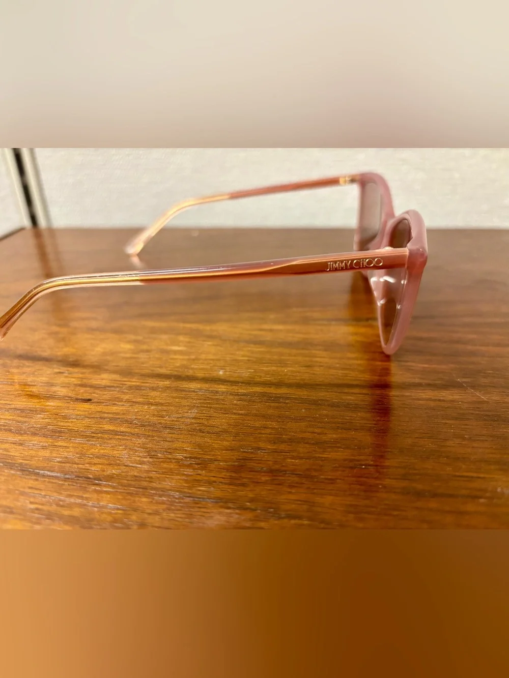 Jimmy Choo BA/G/S Nude Pink Cat Eye Sunglasses with Original Case